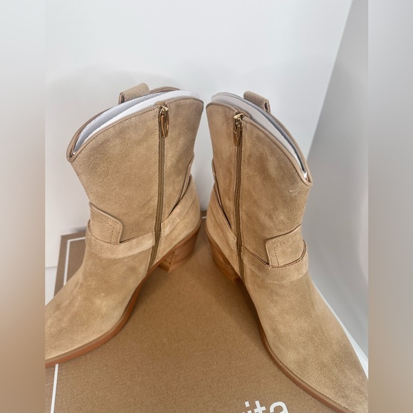 NWT in box Dolce Vita Kenzen Western Harness Boots – Dark Taupe Suede – Size 9M - Picture 9 of 10